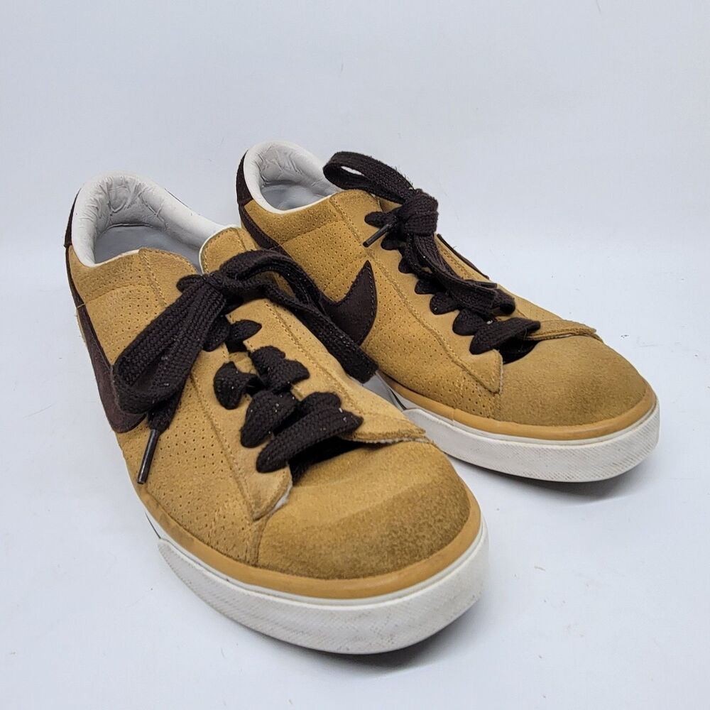 Nike 318333-721 Sweet Classic Mens Mustard Yellow Suede Sneakers US 10  EUR 44